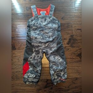 Columbia Toddler Camouflage Overalls with Orange Accents Size 24 months